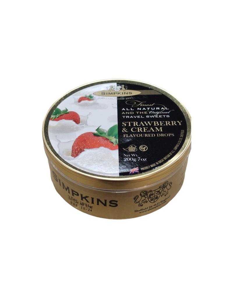 Brit Grocer Simpkins Strawberry and Cream Drops