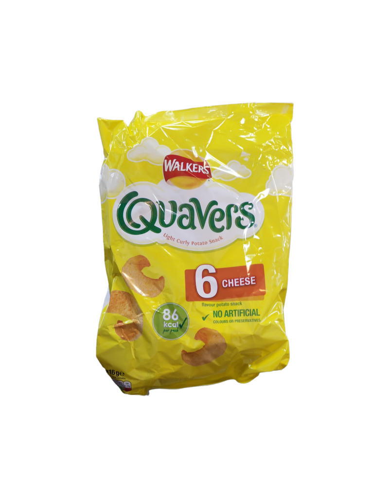 Brit Grocer Walkers Quavers 6 Pack Crisps