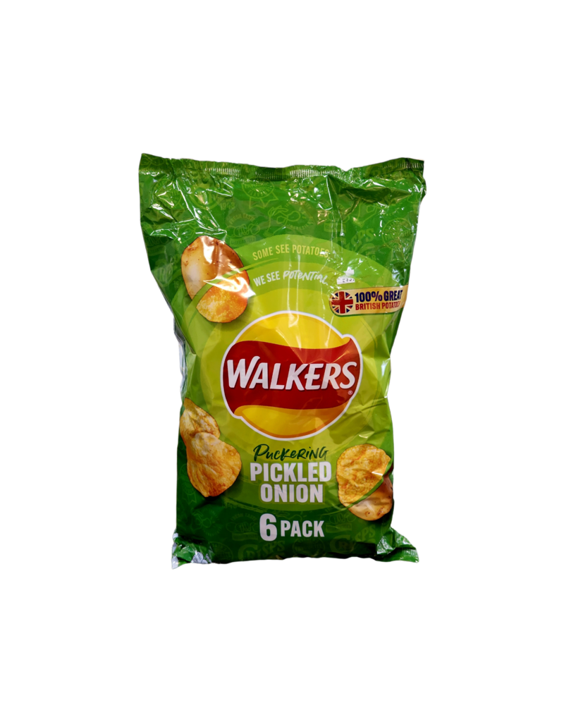 Brit Grocer Walkers Pickled Onion 6 Pack