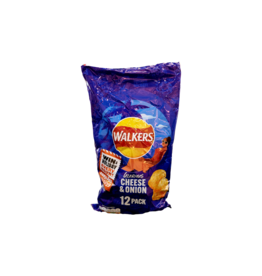 Brit Grocer Walkers Cheese and Onion 12 Pack Crisps