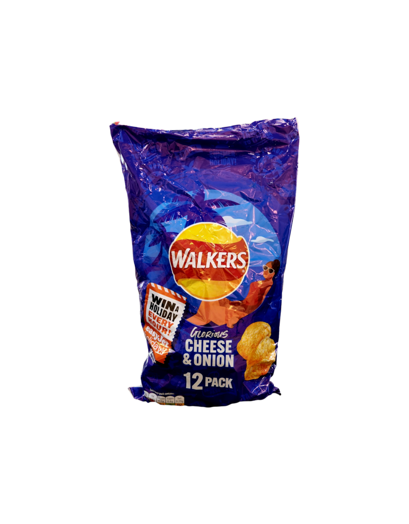 Brit Grocer Walkers Cheese and Onion 12 Pack Crisps