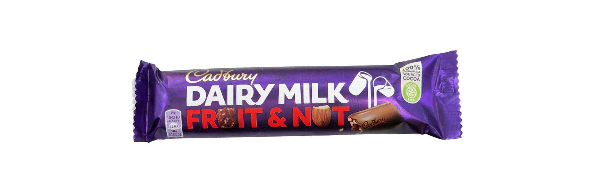 Cadbury Dairy Milk Fruit and Nut Bar 49g Blimeys