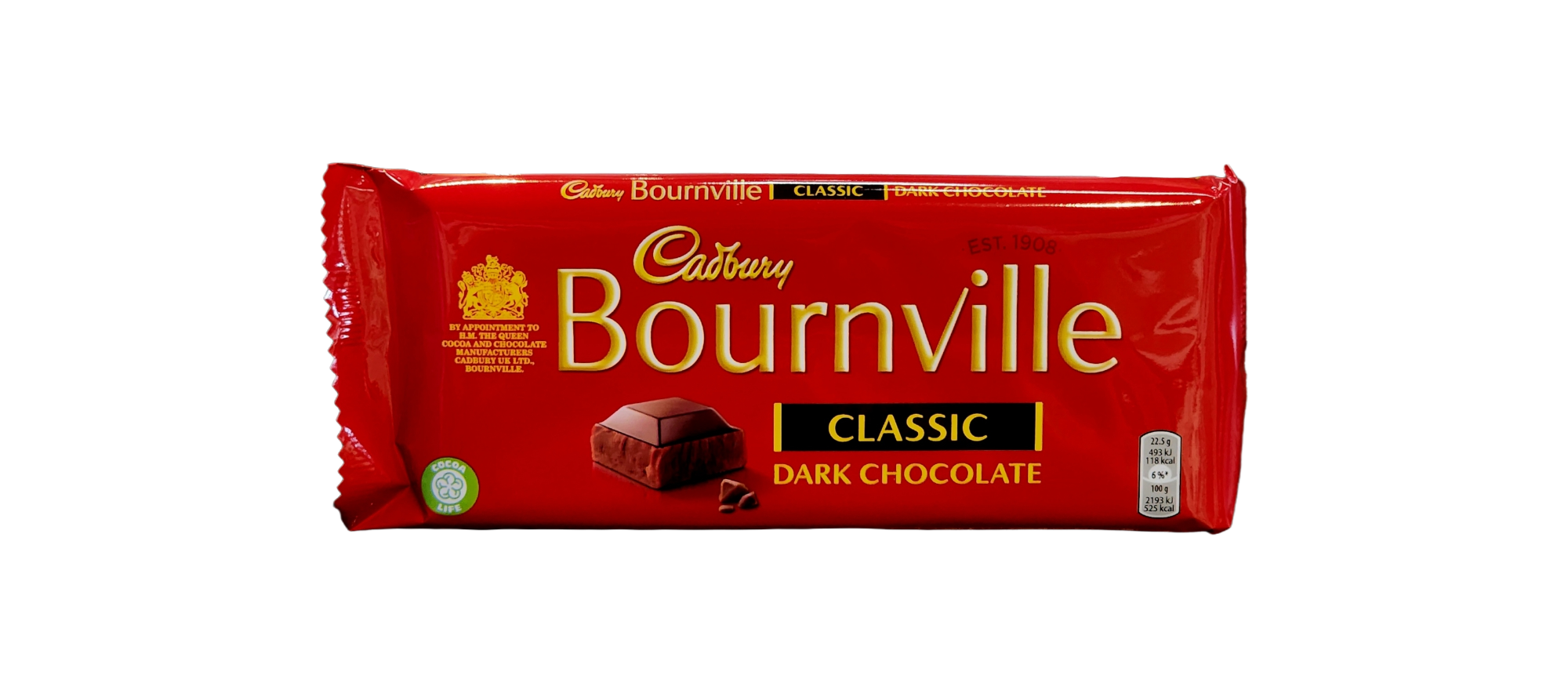 Cadbury Bournville Classic Dark Chocolate Bar 180g Blimeys