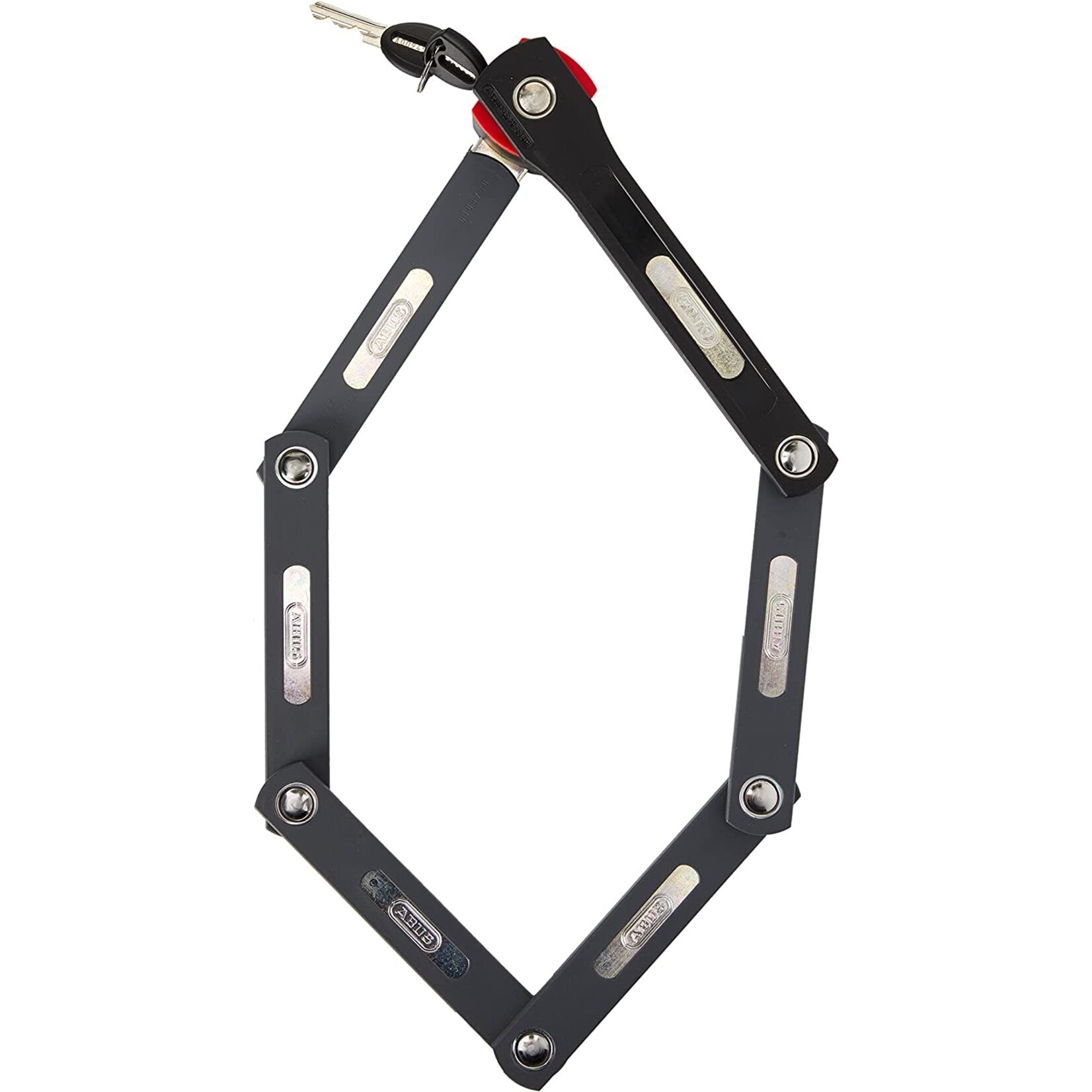 Abus, Ugrip Bordo 5700, Folding lock with key, 80cm (2.6'), Black - Ski Base