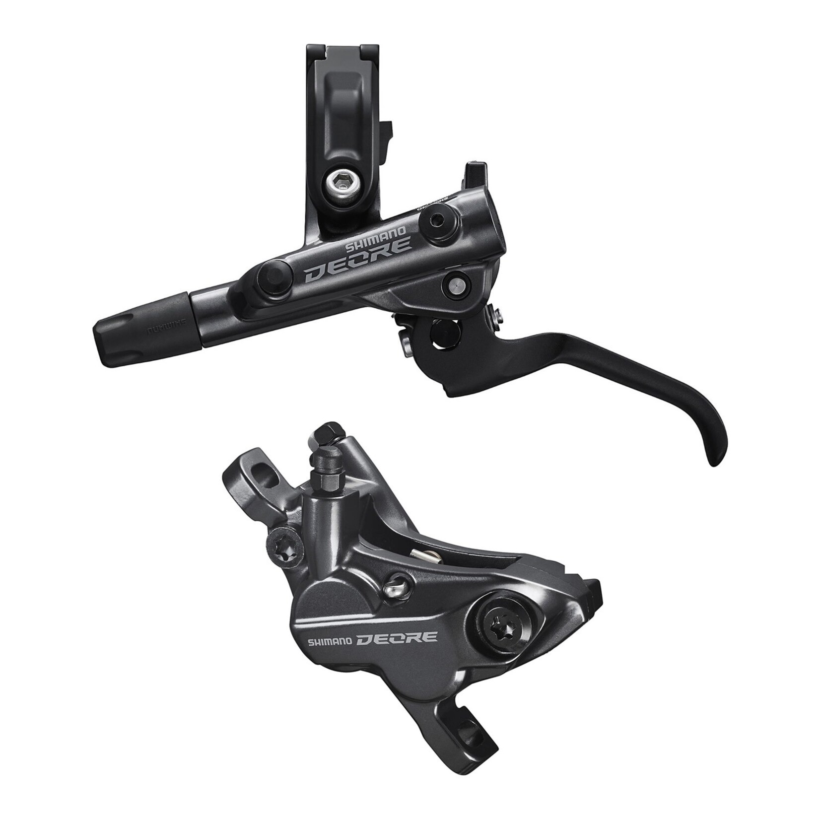 Shimano Shimano, Deore BL-M6100 / BR-M6120, MTB Hydraulic Disc Brake, Front, Post mount, Disc: Not included, Black