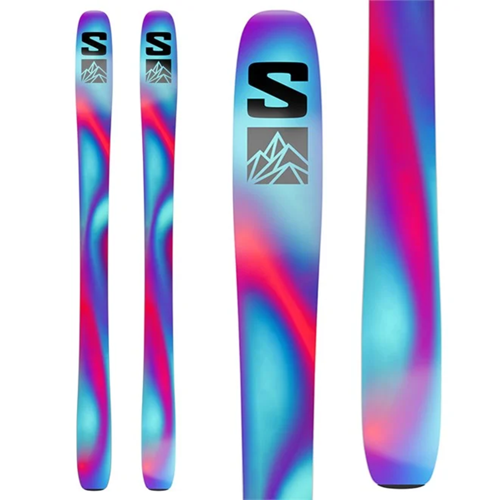 Salomon 2025 Salomon N QST 98 Tillandsia Purple / Pastel Neon Blue 3 / Poppy Red