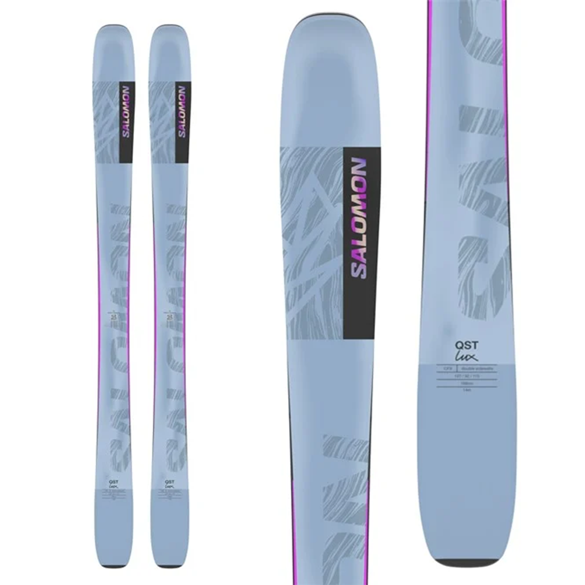 2025 Salomon N QST Lux 92 Airy Blue Ski Base