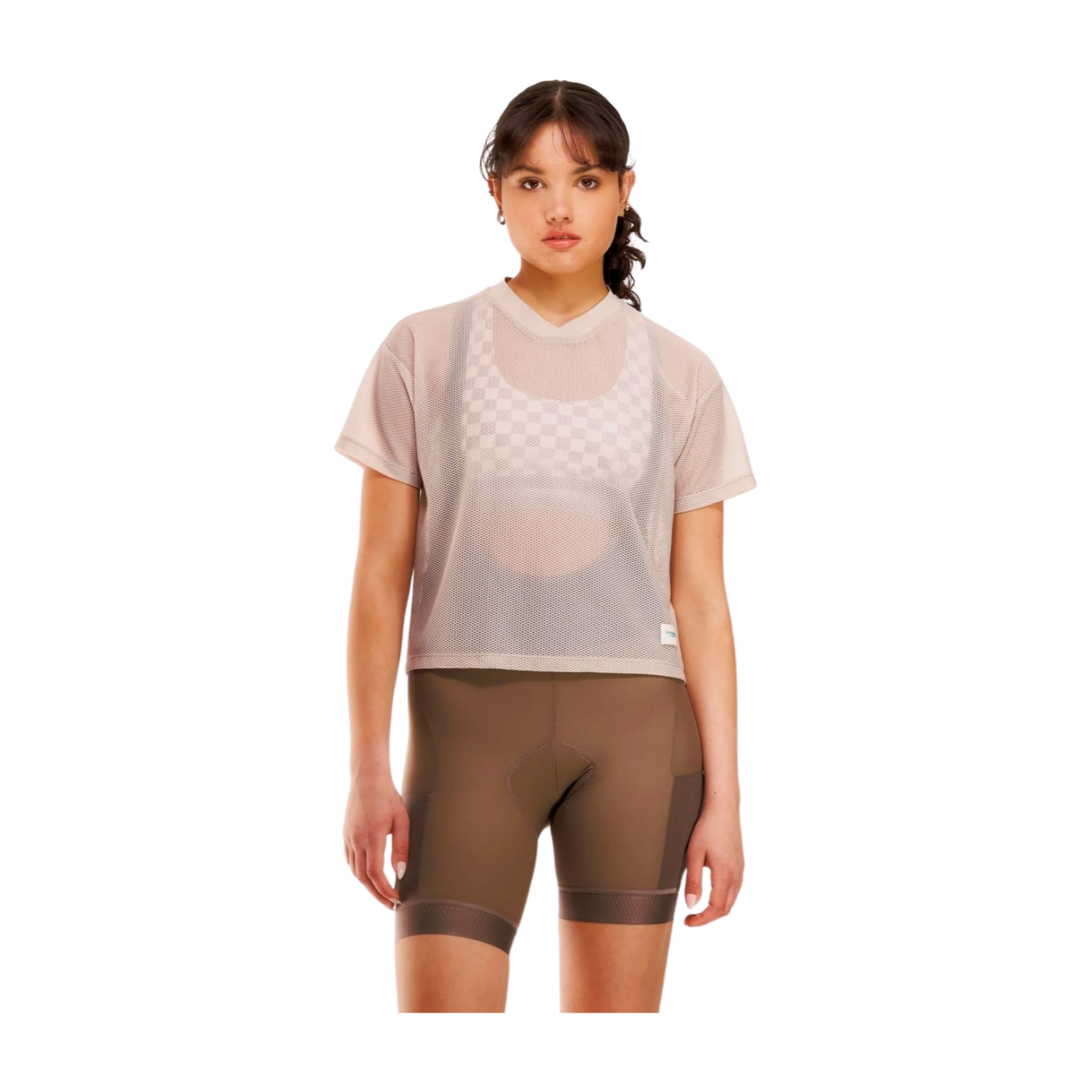Peppermint Cycling Clothing Peppermint Ws Backroads Crop Mesh Tee