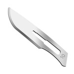 Ten  #10 Stainless Steel Scalpel Blades