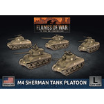 Flames of War Flames of War: M4 Sherman Tank Platoon (Late War x5 Tanks Plastic)