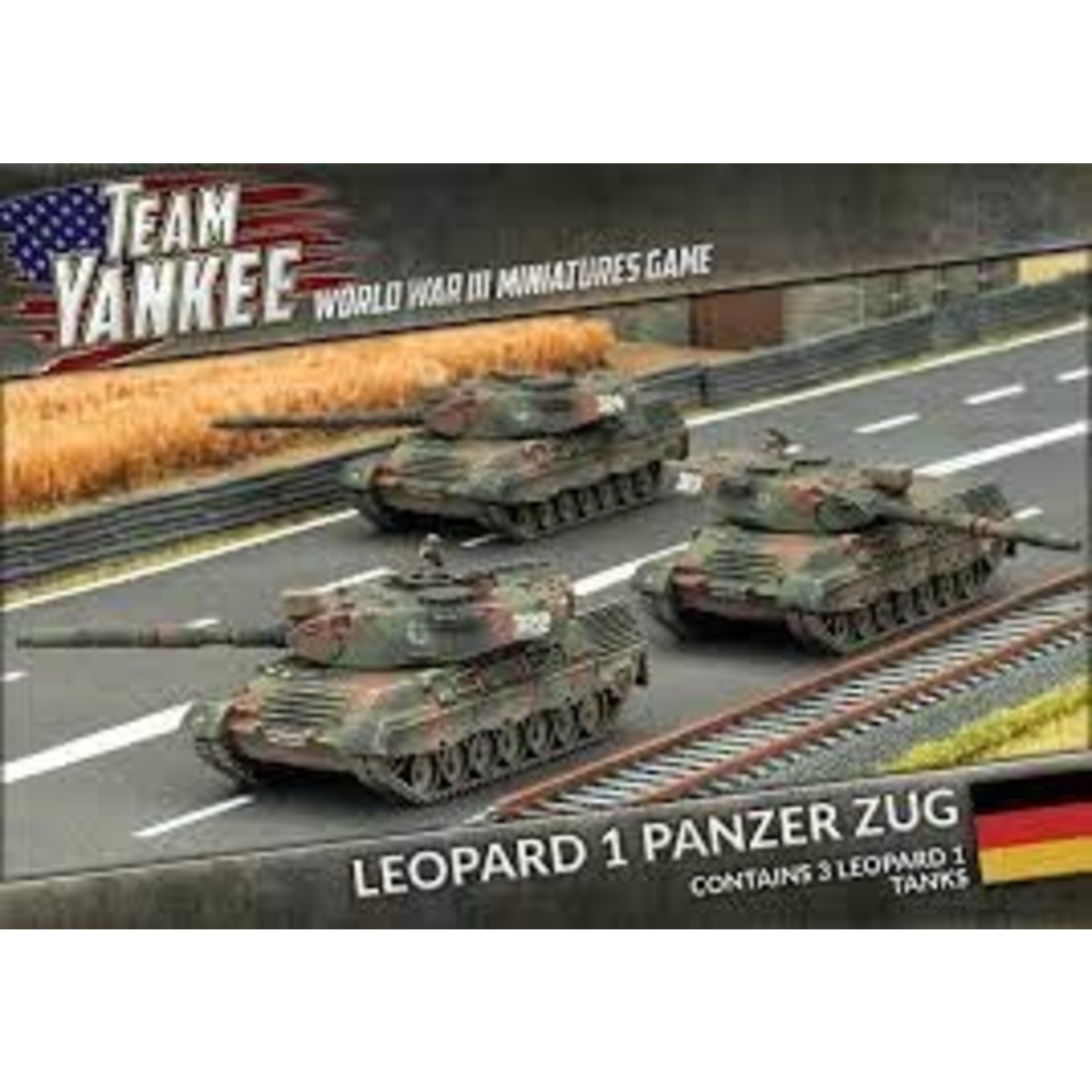 Leopard 1 Panzer Zug (WWIII x5 Tanks Plastic)