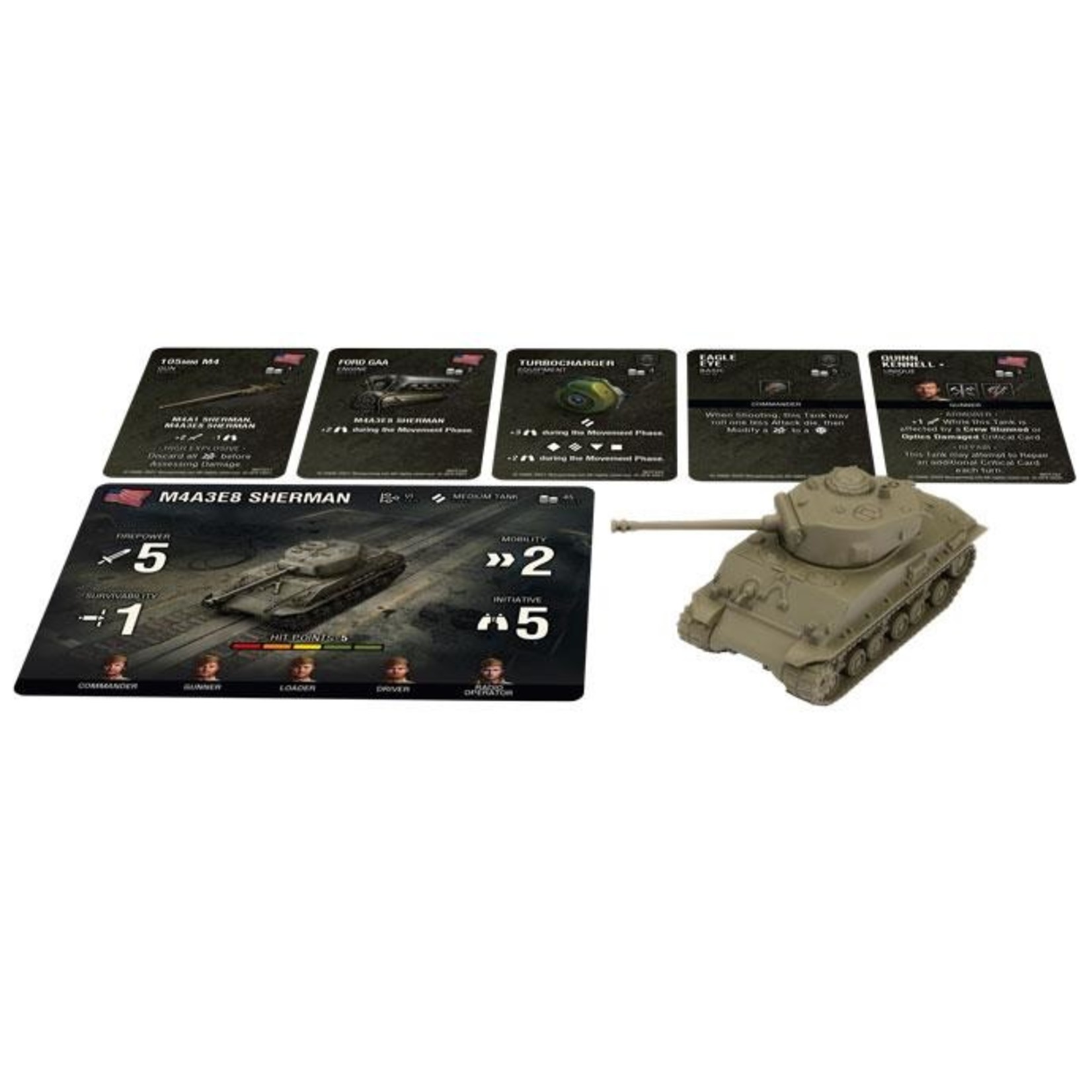 Gale Force 9 World of Tanks Expansion: American M4A3E8 Sherman