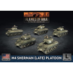 Flames of War Flames of War: M4 Sherman (Late) Platoon (x5 Plastic)