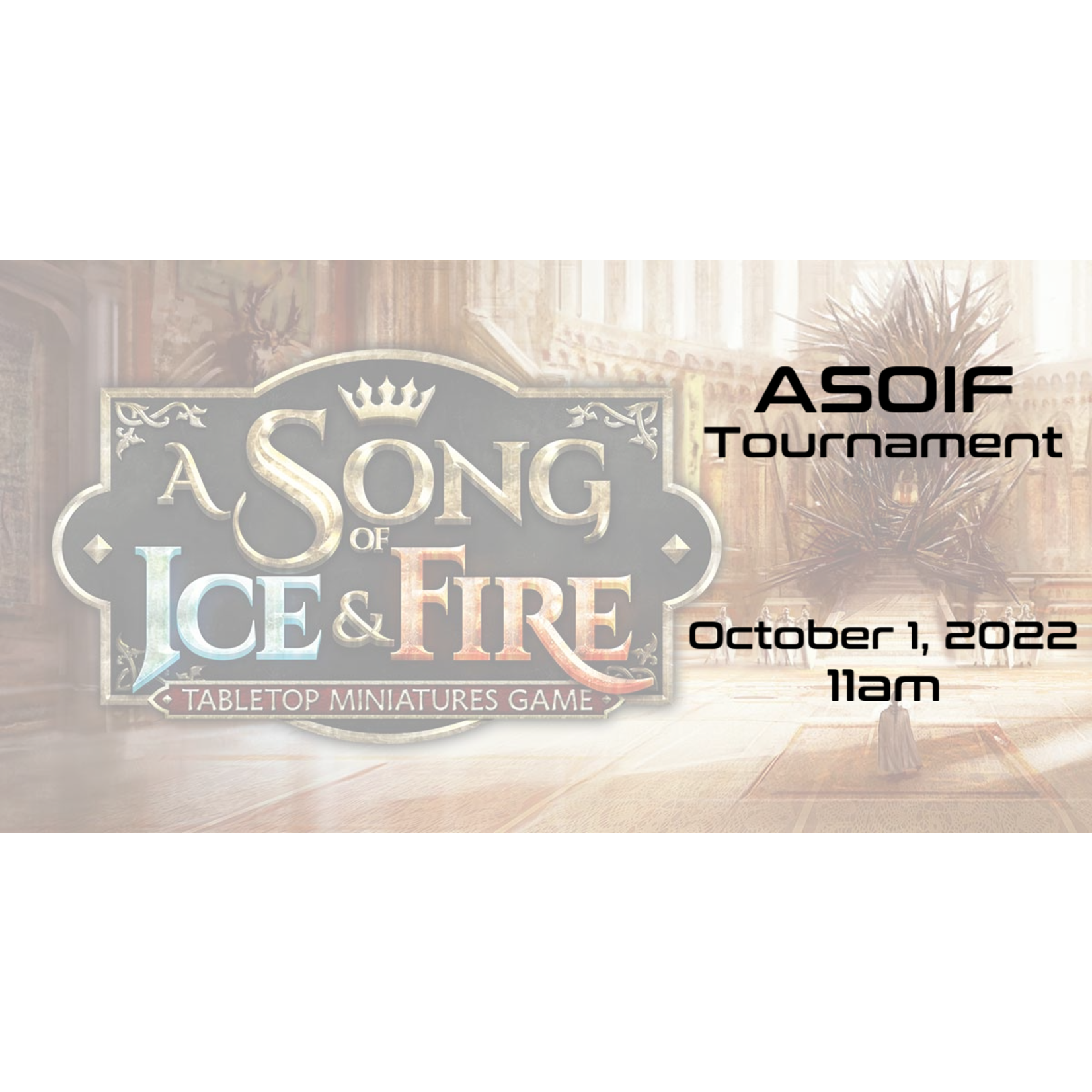 The Wargamers Guild A Song of Ice and Fire Tournament 10 /1/22