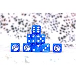 Conquest Nords Faction Dice on Bright Blue swirl Dice