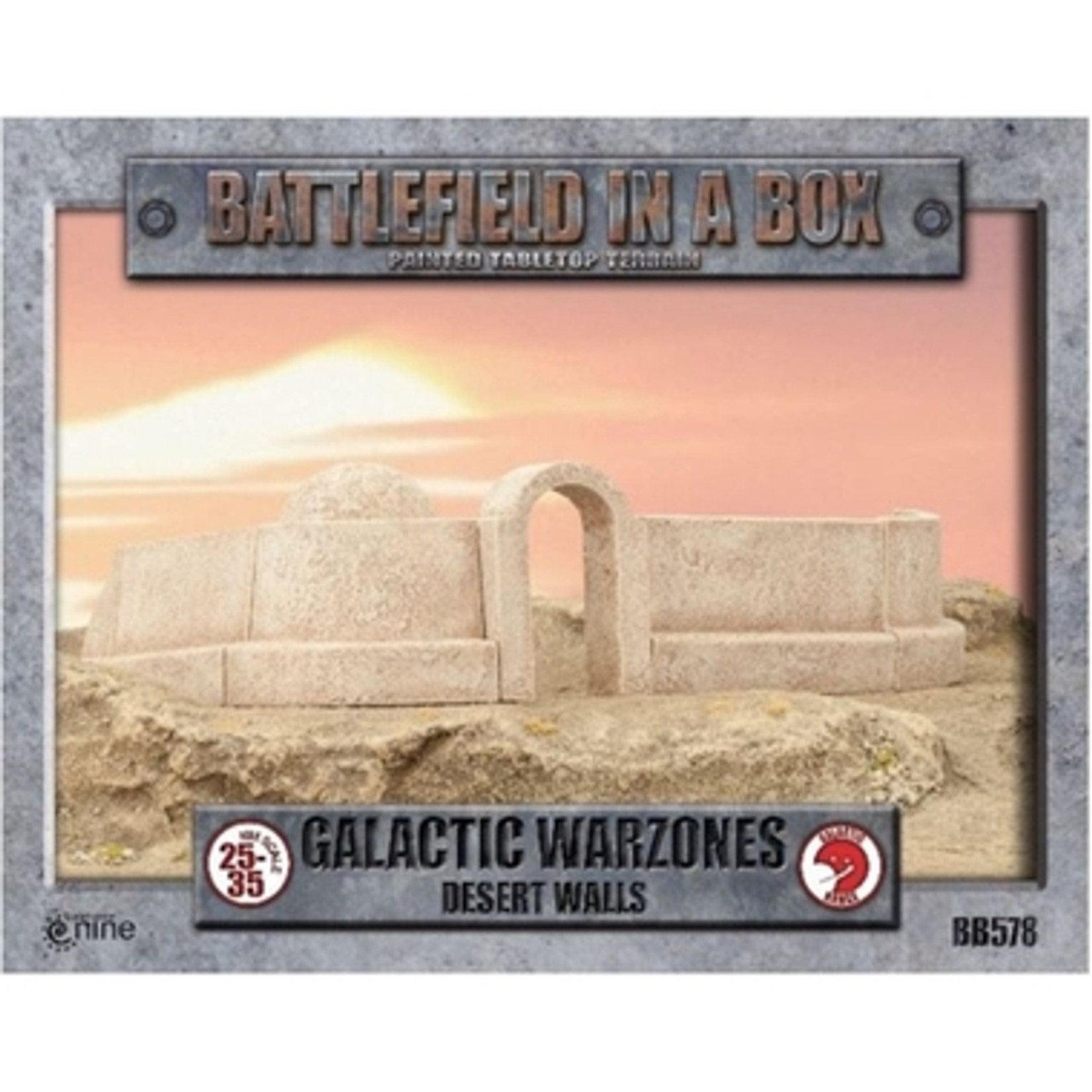 Battlefield in a Box Galactic Warzones: Desert Walls