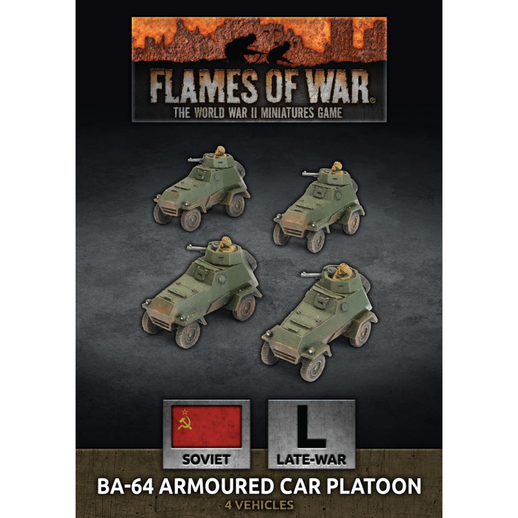 Battlefront Flames of War: Soviet BA-64 Armoured Car Platoon