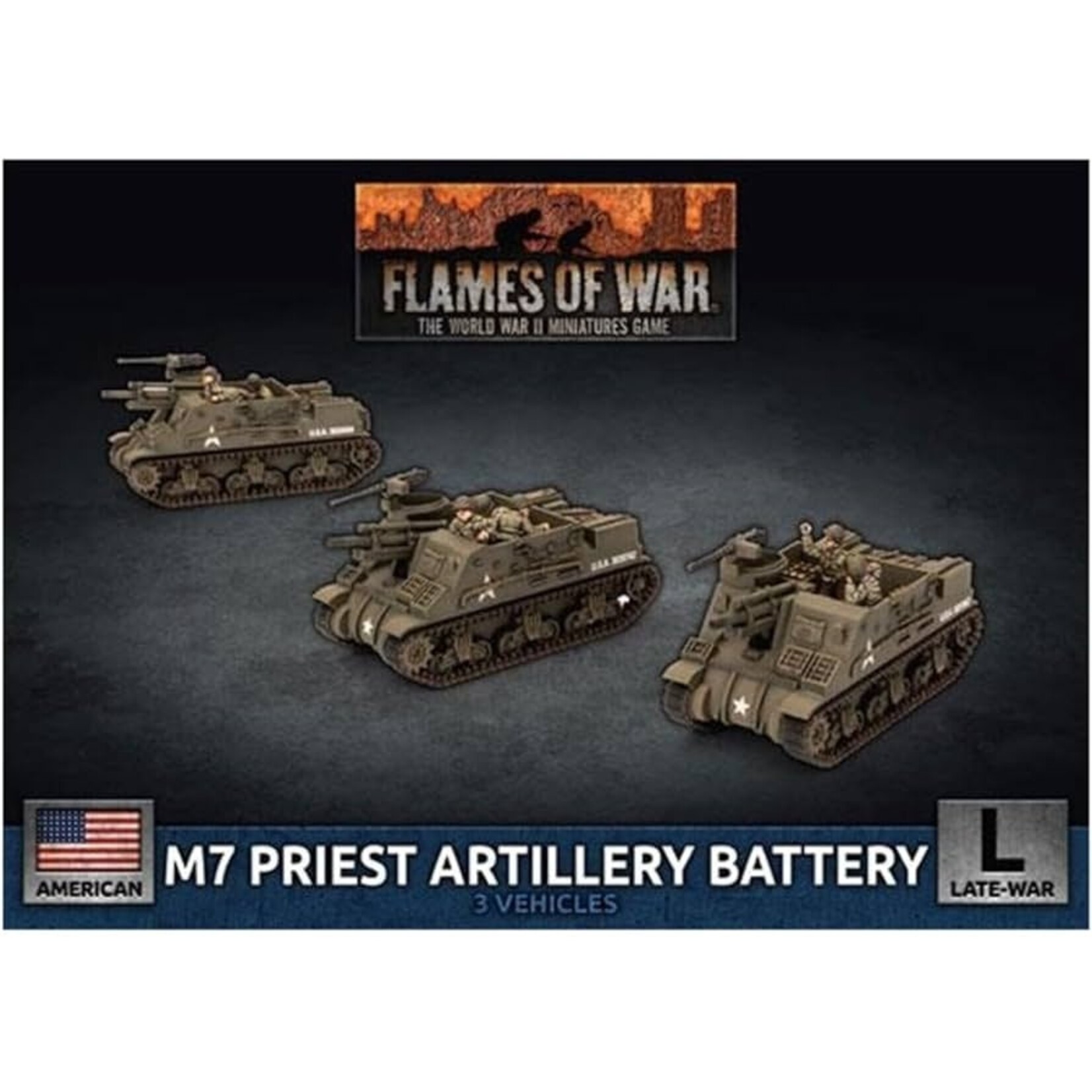Battlefront Flames of War: American M7 Priest Artillert Battery