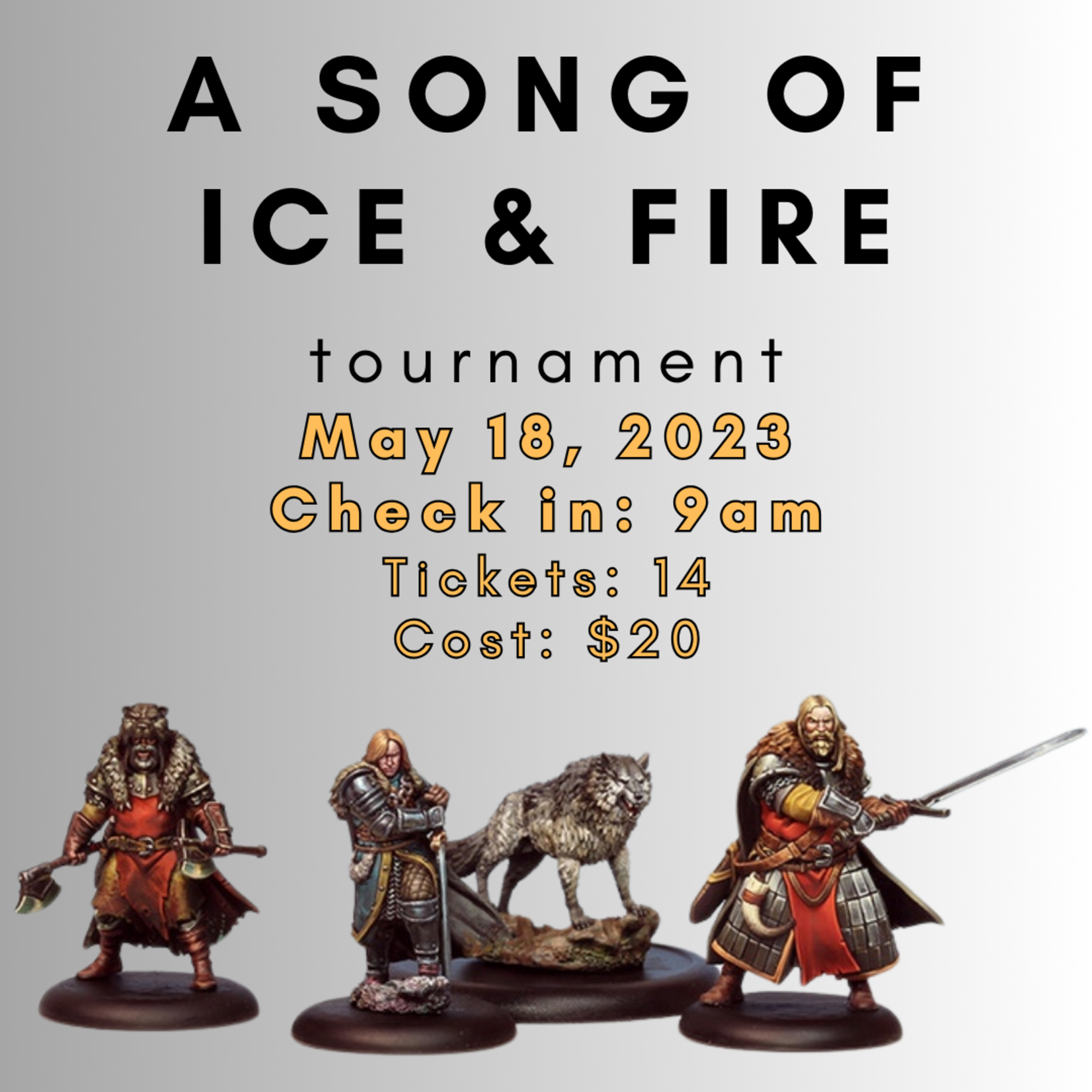 The Wargamers Guild 5/18/24 - A Song of Ice & Fire Qualified Tournament