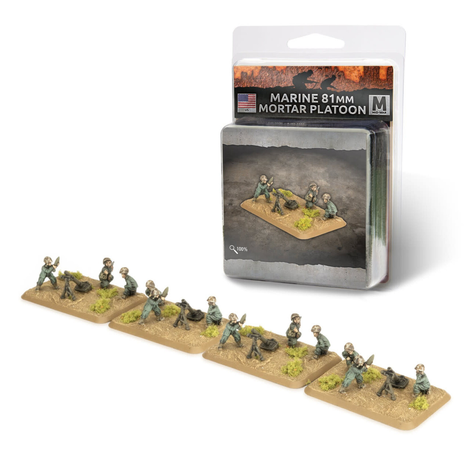 Flames of War: 81mm Mortar Platoon  (American)