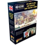 Warlord Games Bolt Action: 8th Army 25-pdr Light Artillery, Quad Tractor & Limber (British)