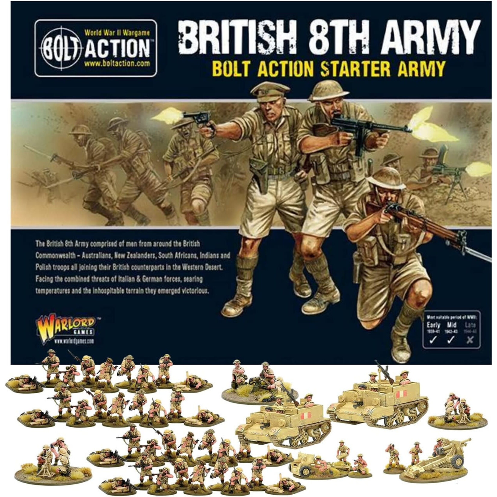 Warlord Games Bolt Action: 8th Army Starter Army (British)