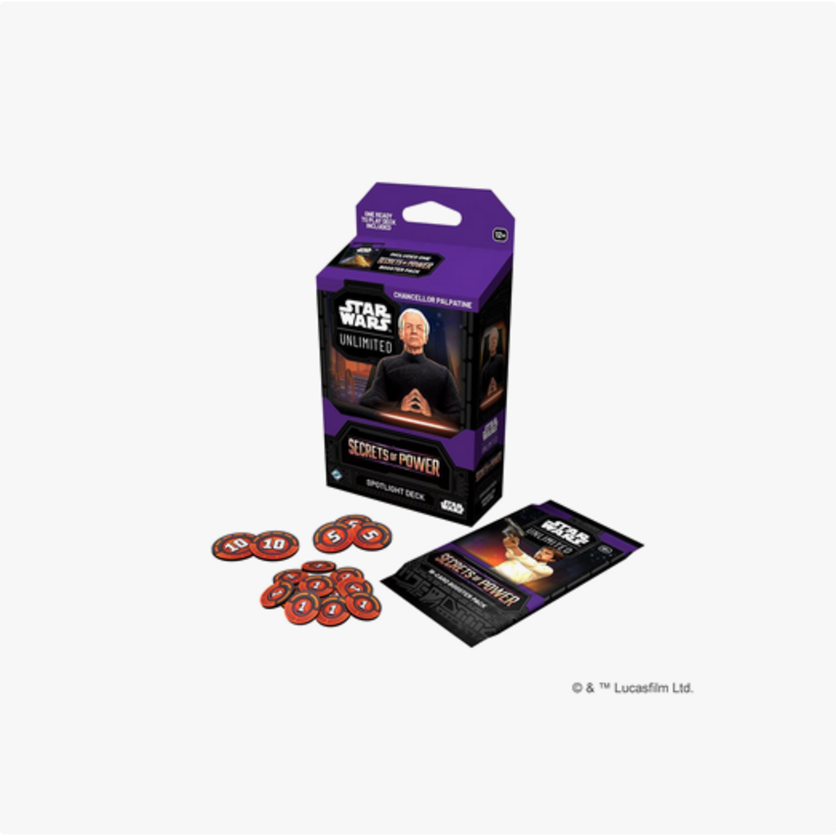 Star Wars: Unlimited - Secrets of Power: Spotlight Deck Display Palpatine