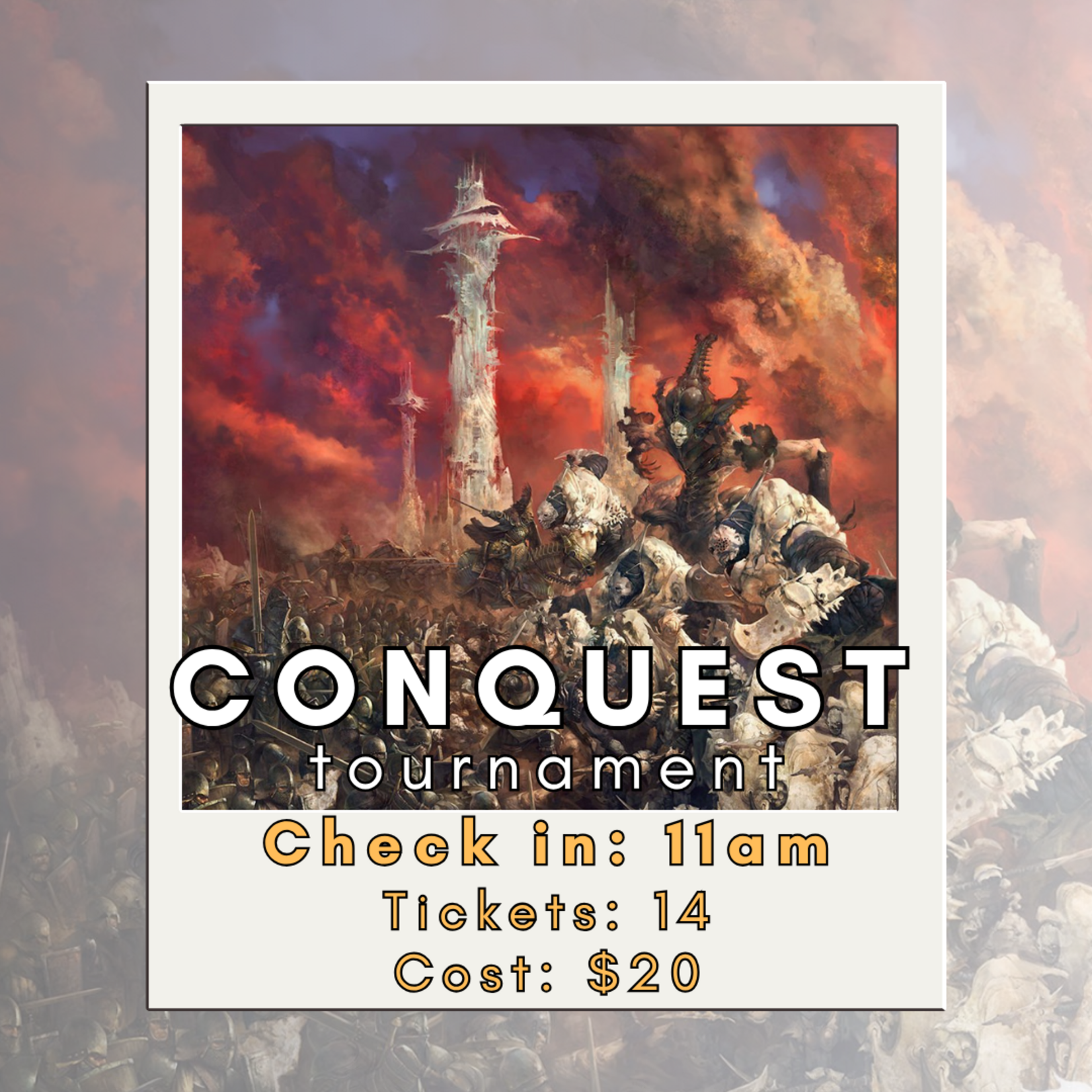07/25/26 - Conquest Tournament (11AM)