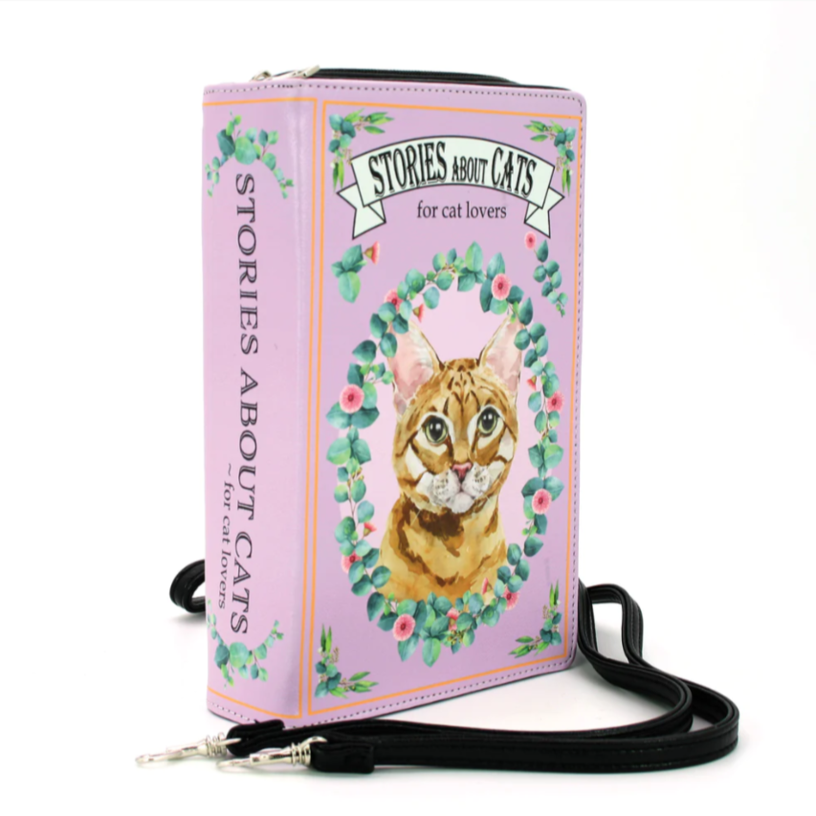 COMECO INC Stories About Cats Crossbody Book Bag