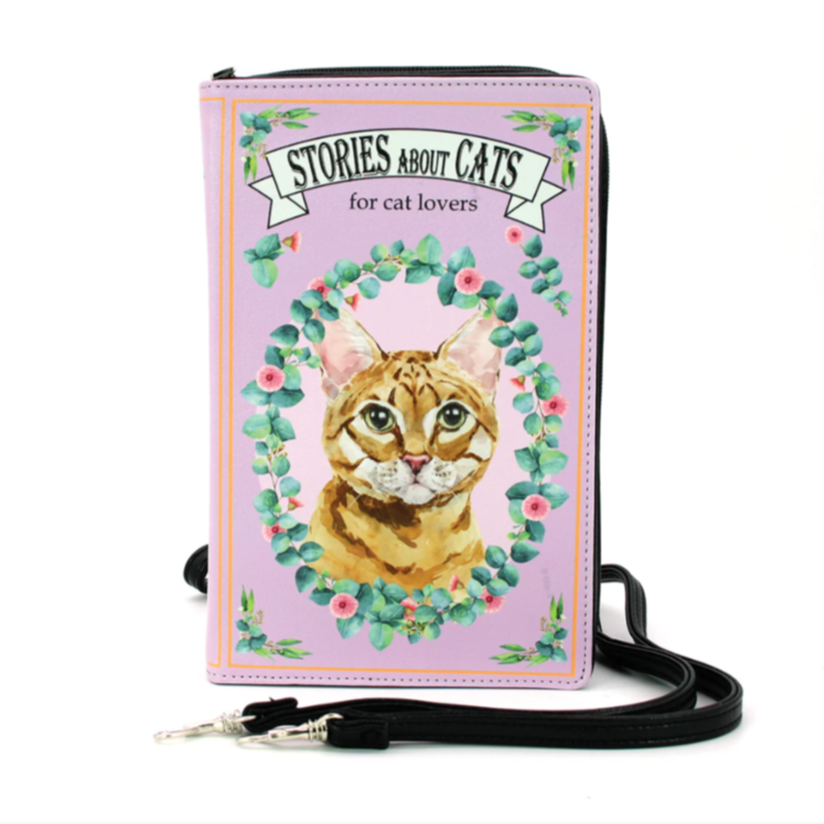 COMECO INC Stories About Cats Crossbody Book Bag