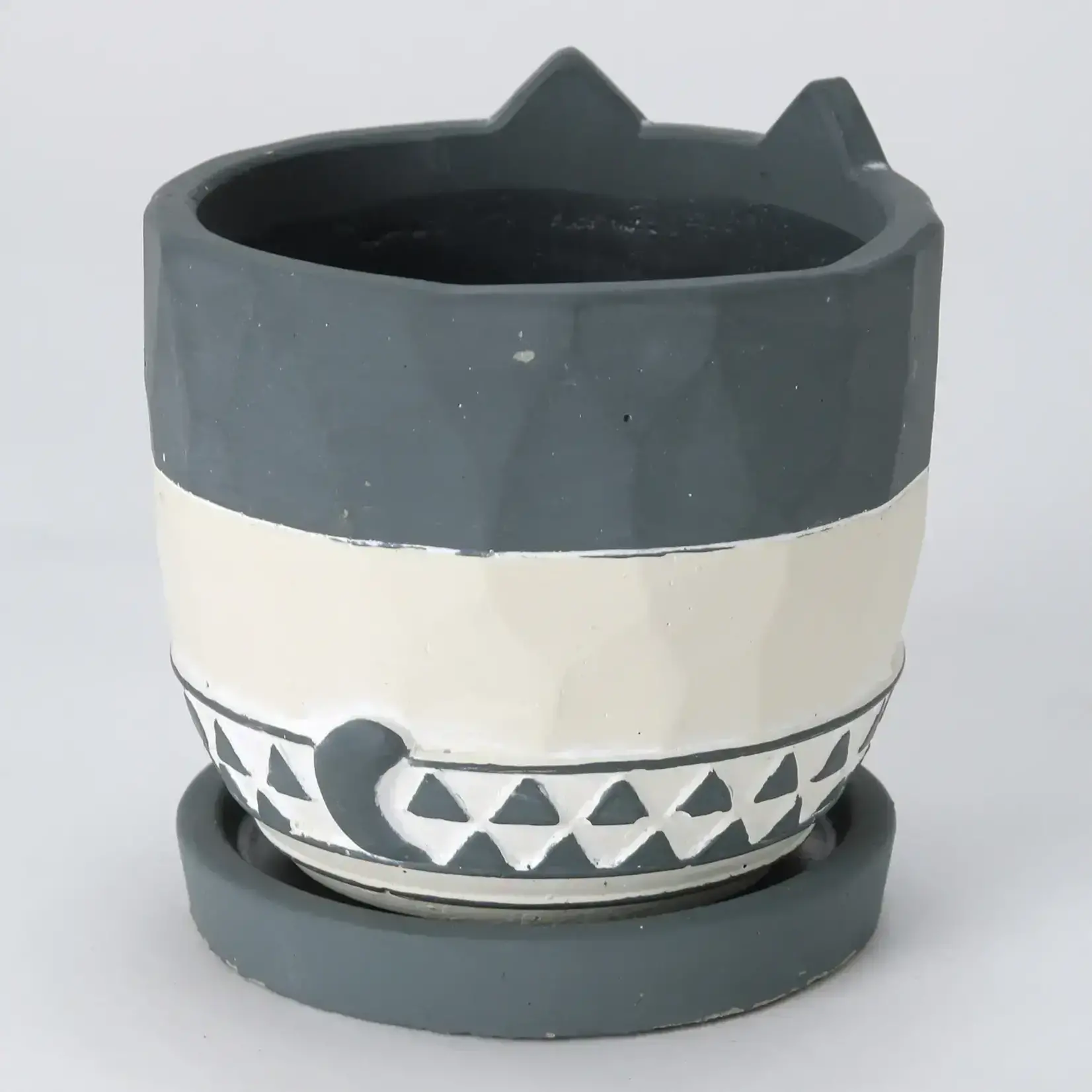 Time Concept Cat Planter