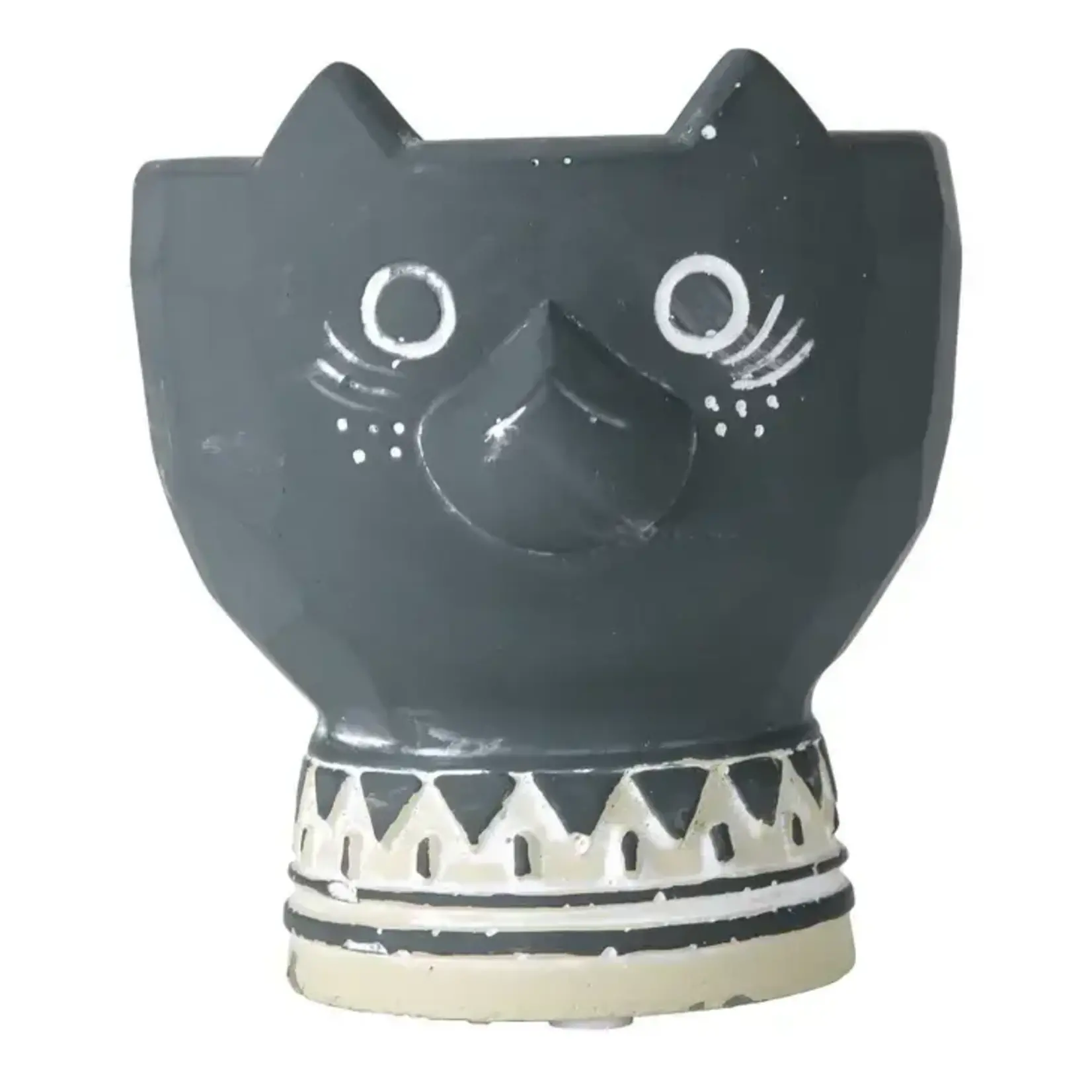 Time Concept Pedestal Cat Planter