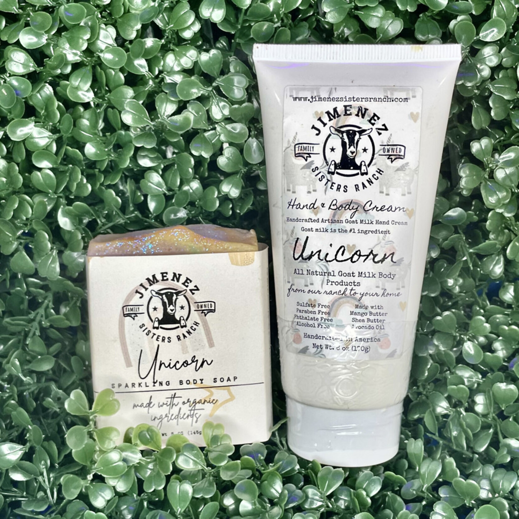 Jimenez Sisters Ranch, LLC Unicorn Body Cream & Soap