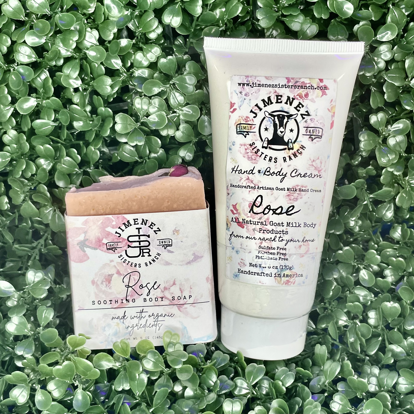 Jimenez Sisters Ranch, LLC Rose Body Cream & Soap