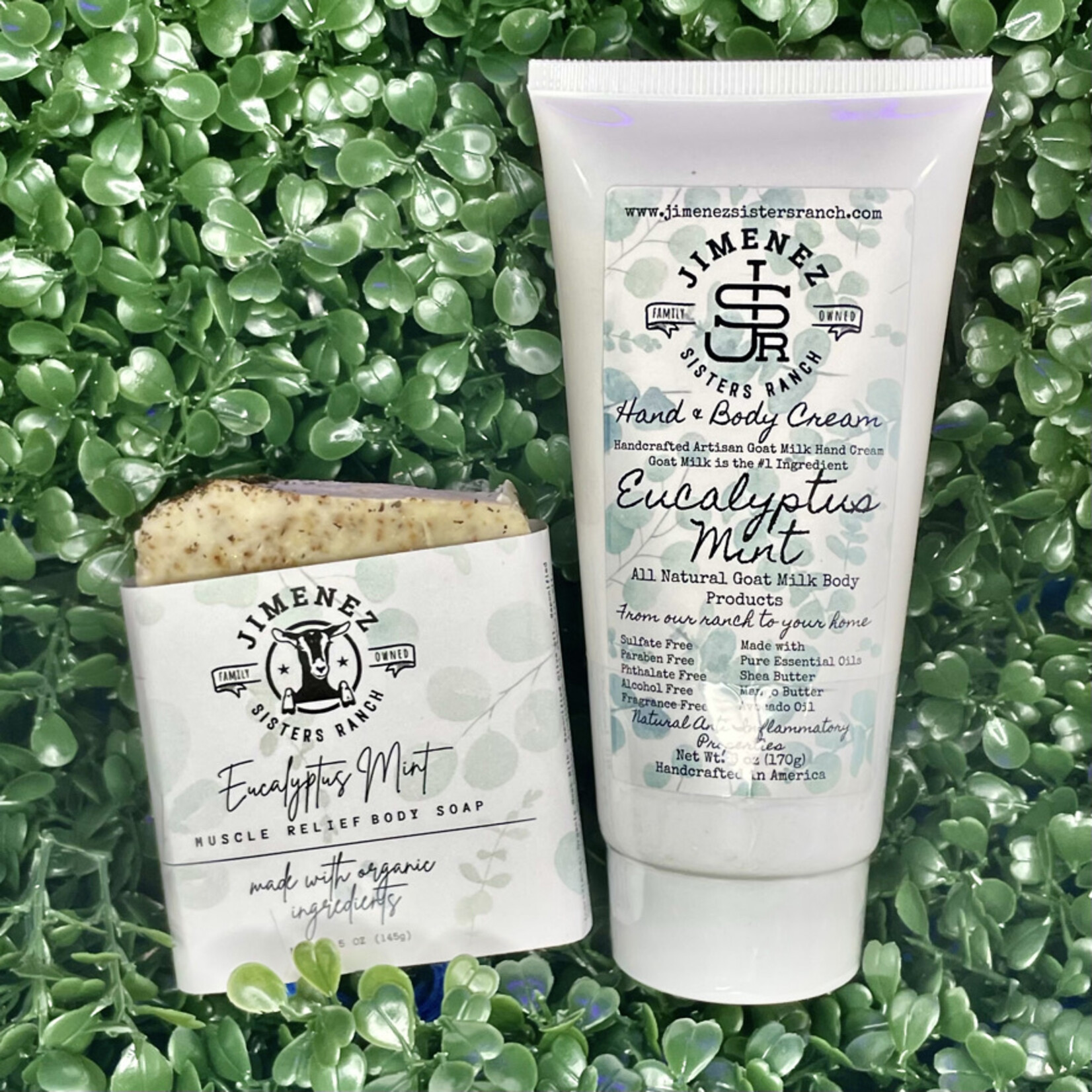 Jimenez Sisters Ranch, LLC Eucalyptus Mint Body Cream & Soap