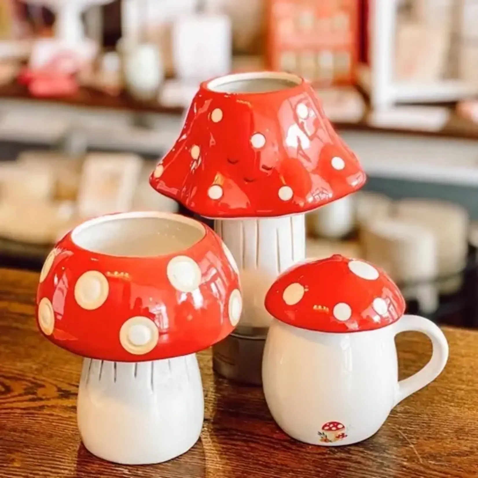 Streamline Mushroom Mug with Lid