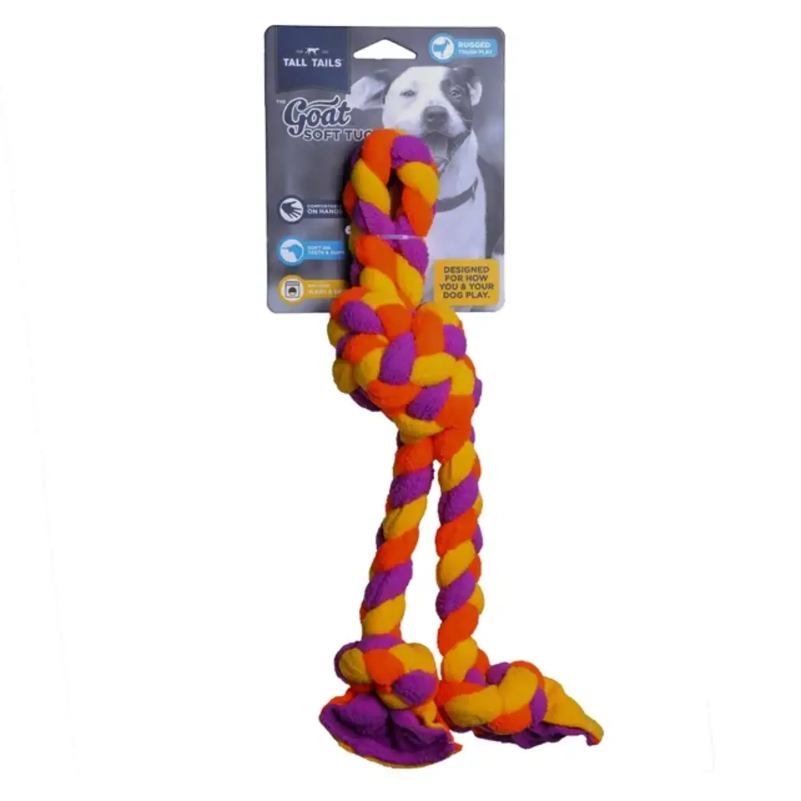 Tall Tails Goat Braided Soft Tug Toy