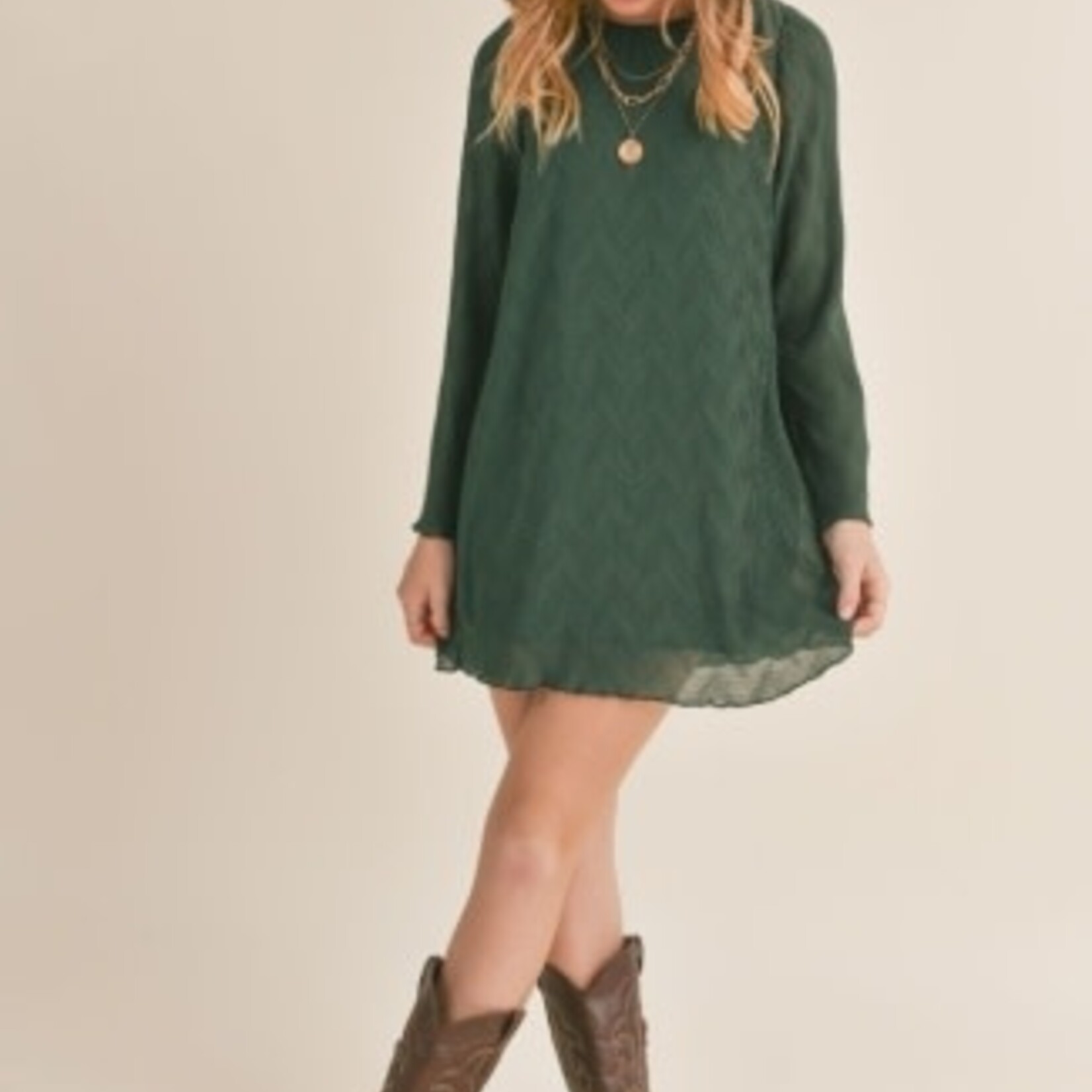 Sadie & Sage TWEEN WONDERSTRUCK LONG SLEEVE MINI DRESS