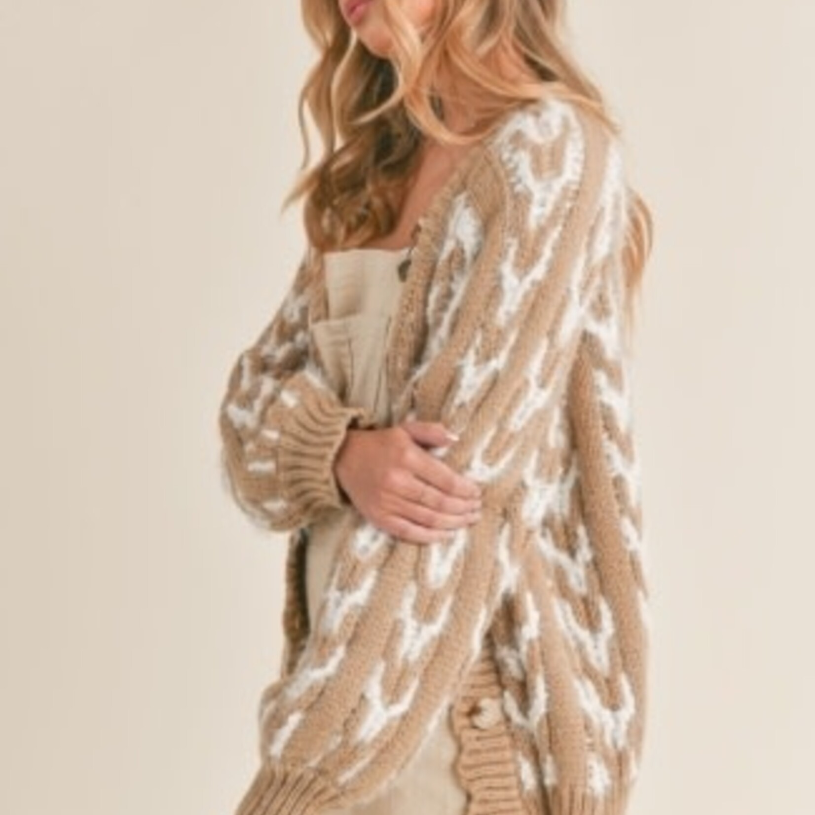 Sadie & Sage GIORGIA FUZZY CARDIGAN