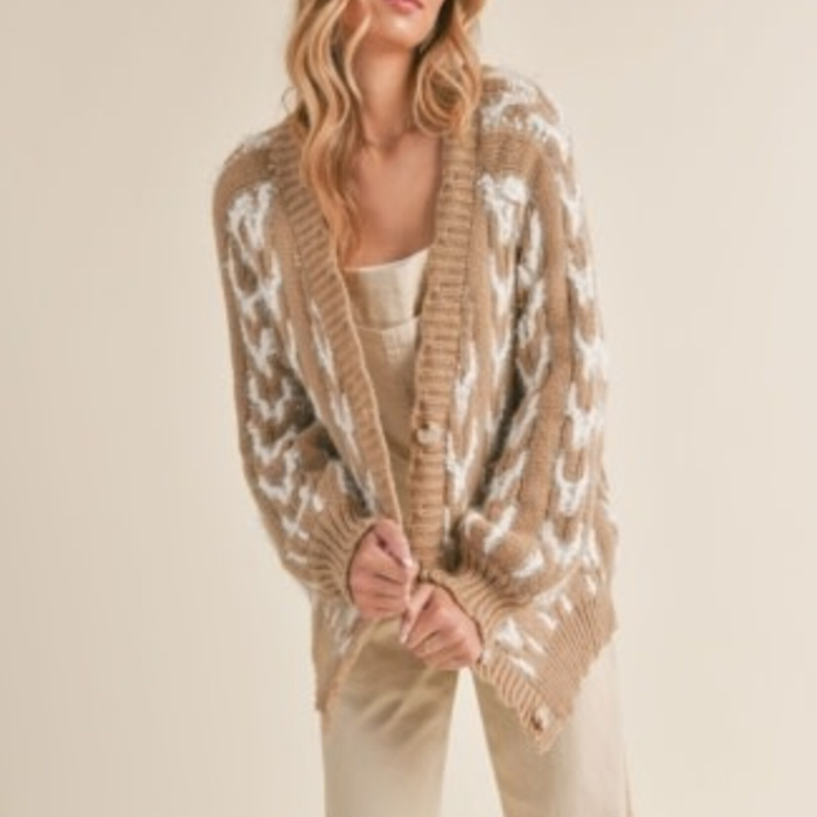 Sadie & Sage GIORGIA FUZZY CARDIGAN