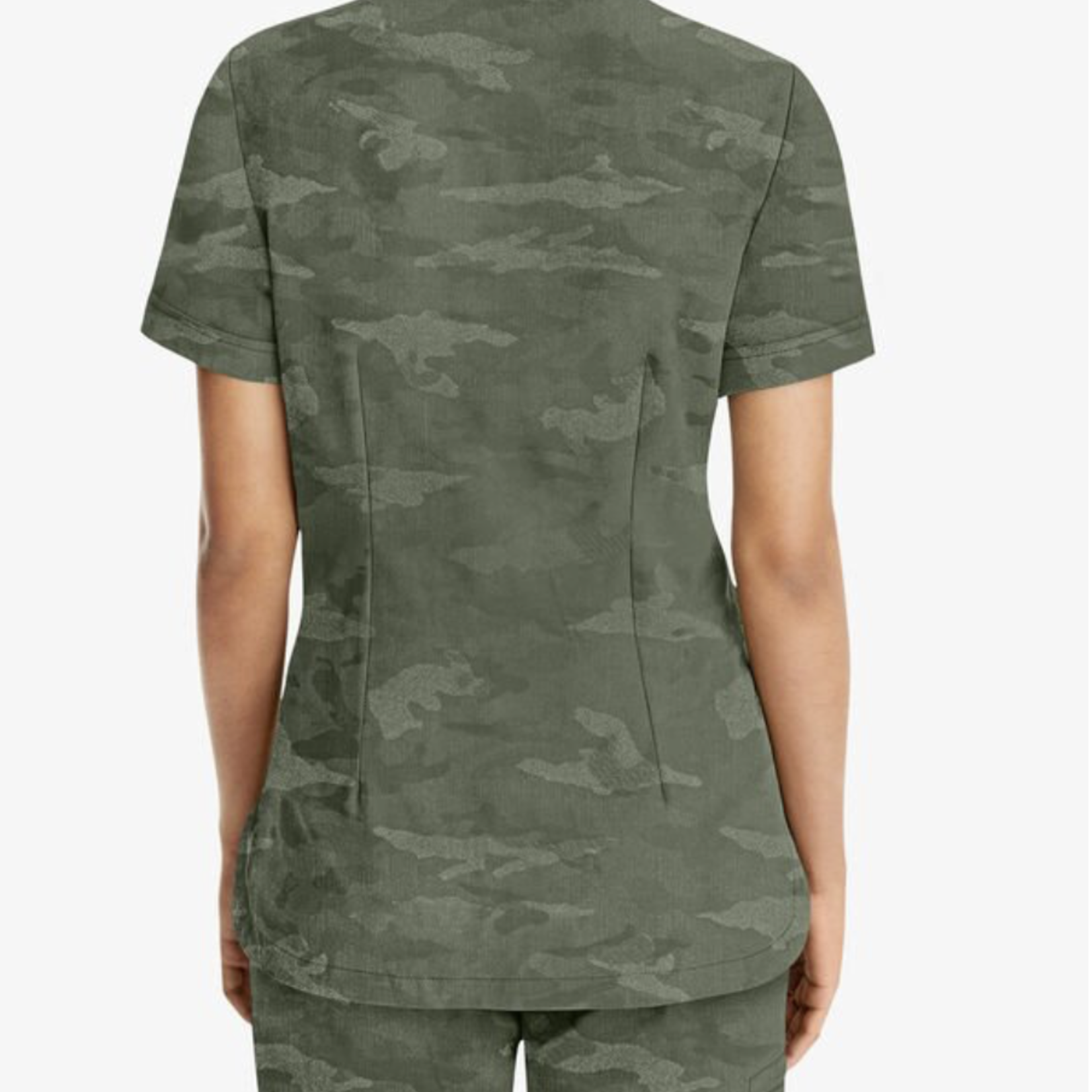 Healing Hands Joy Camo Women's 3 Pocket V Neck Scrub Top