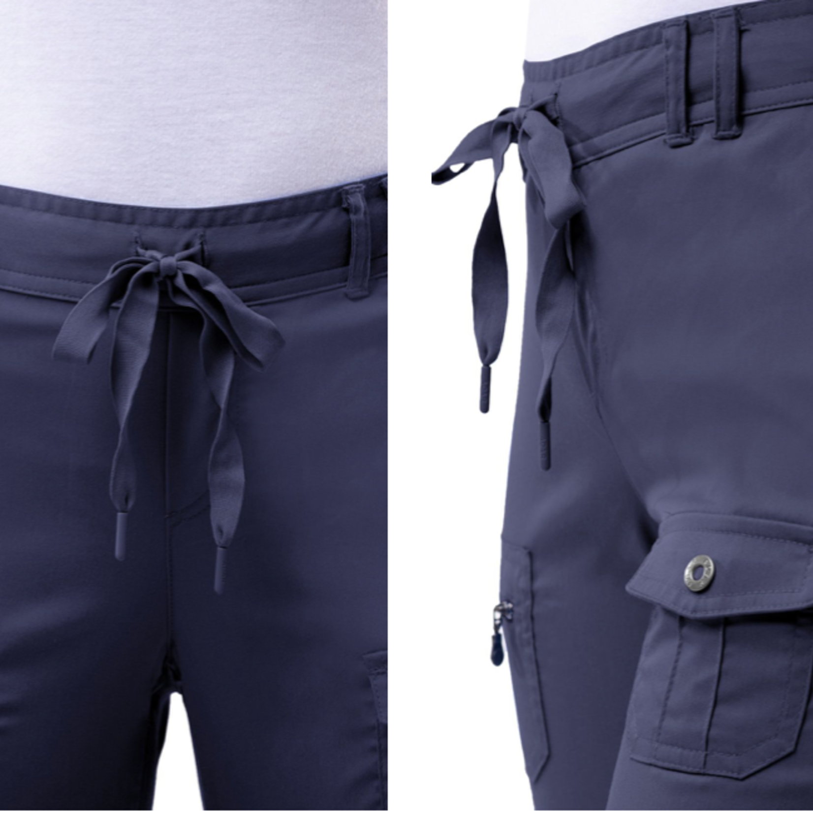 Adar Medical Women's Slim Fit 6 Pocket Pant Tall