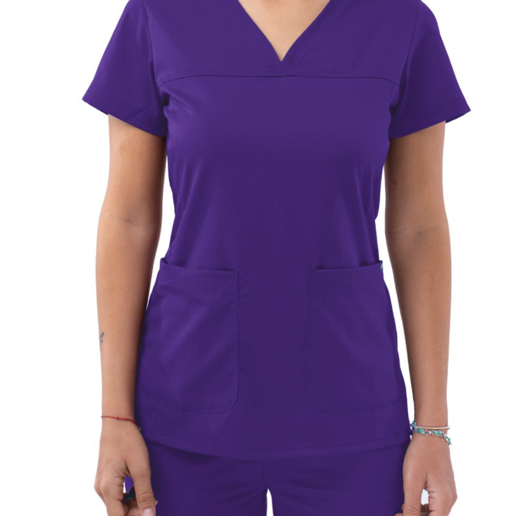 Adar Medical Women's Sweetheart V-neck Scrub Top