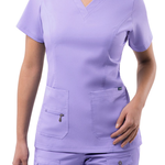 Adar Medical Womens Elevated V-neck Scrub Top