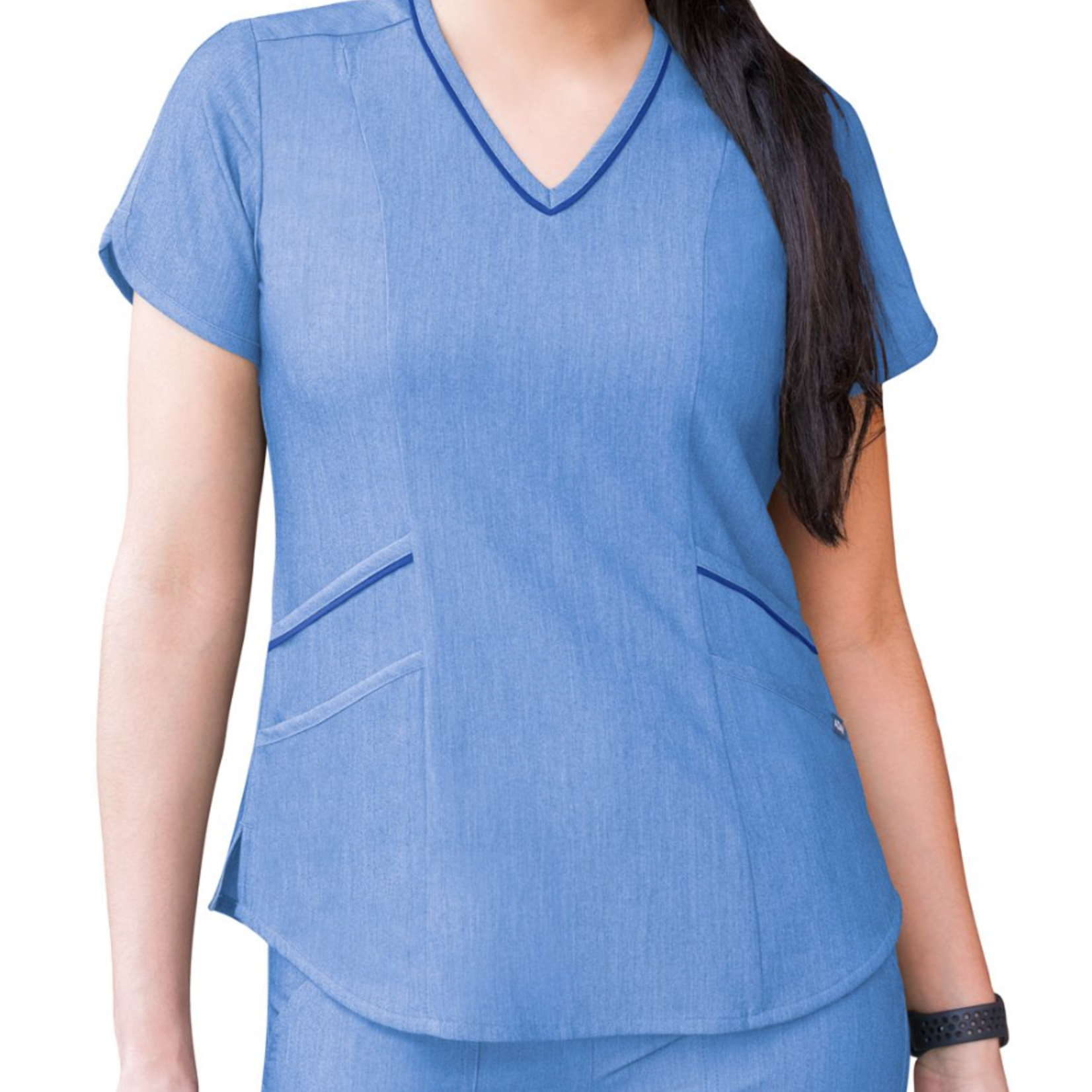 Adar Medical Women's Modern V-Neck Scrub Top