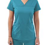 Adar Medical Women's Notched V-neck Top
