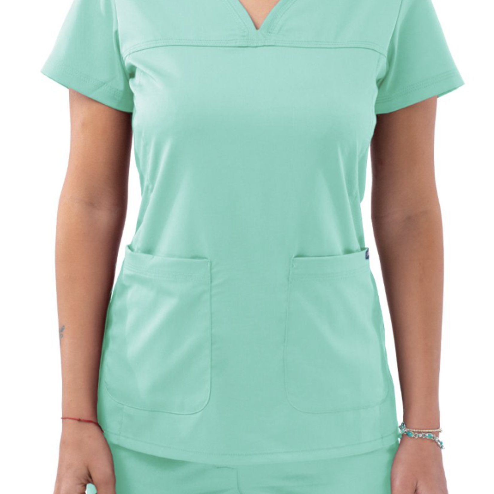 Adar Medical Women's Sweetheart V-neck Scrub Top