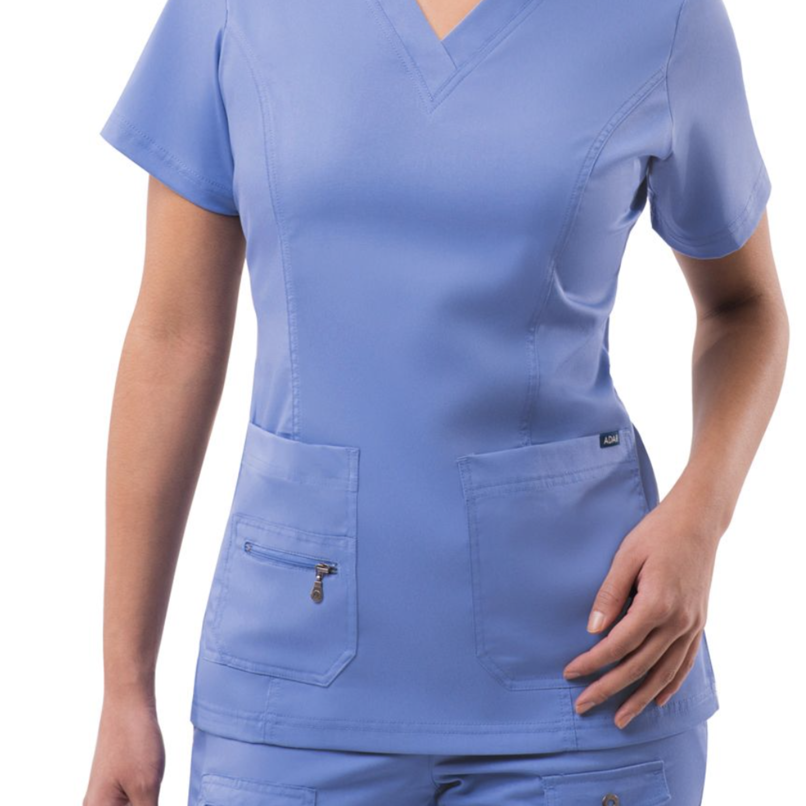 Adar Medical Womens Elevated V-neck Scrub Top