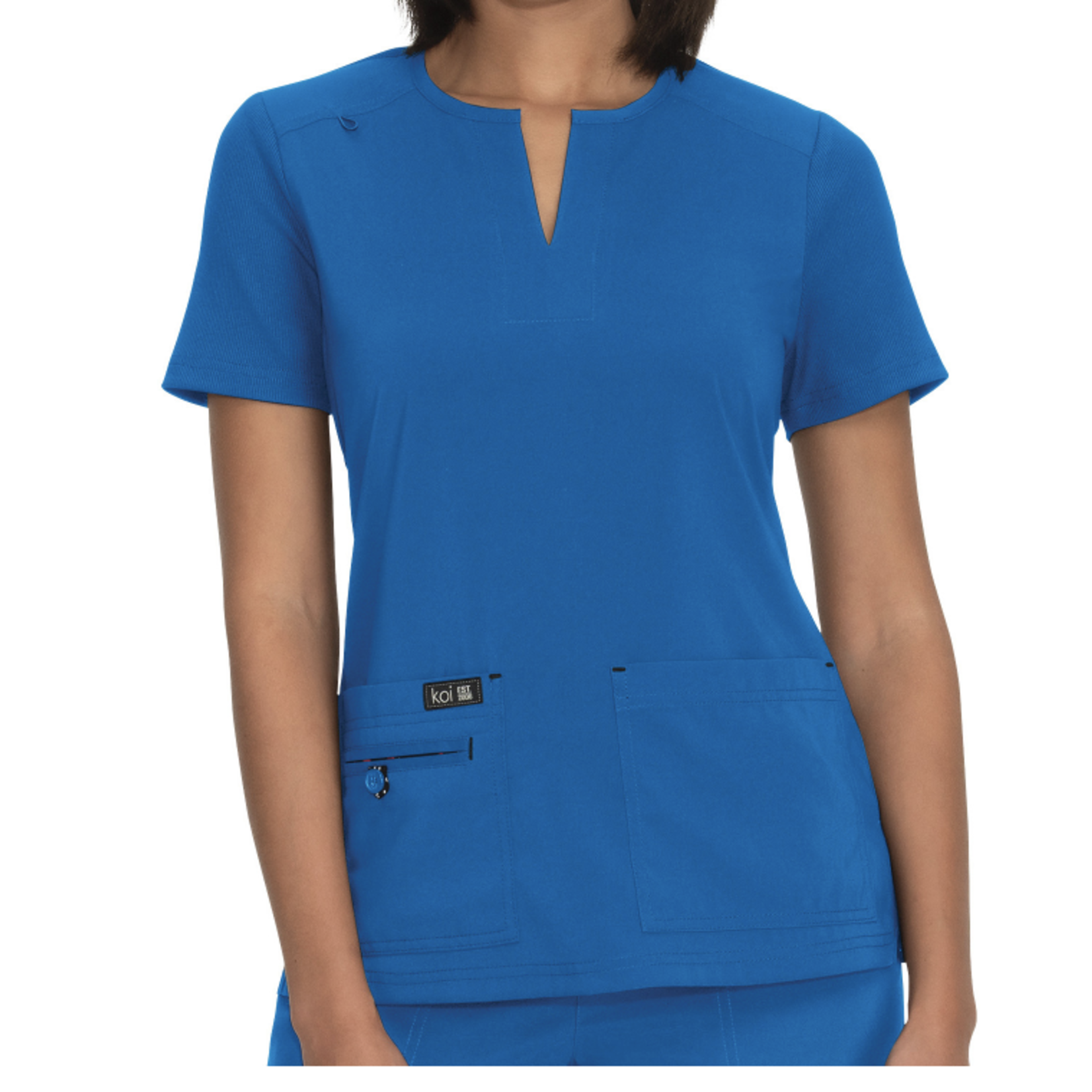 Koi Happiness Gretchen Solid Scrub Top