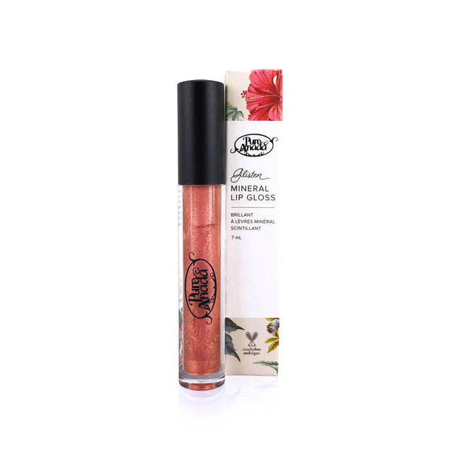 Rose Gold-- Glisten Mineral Lip Gloss